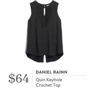 NWT! PALE SKY Quin Keyhole Crochet Top